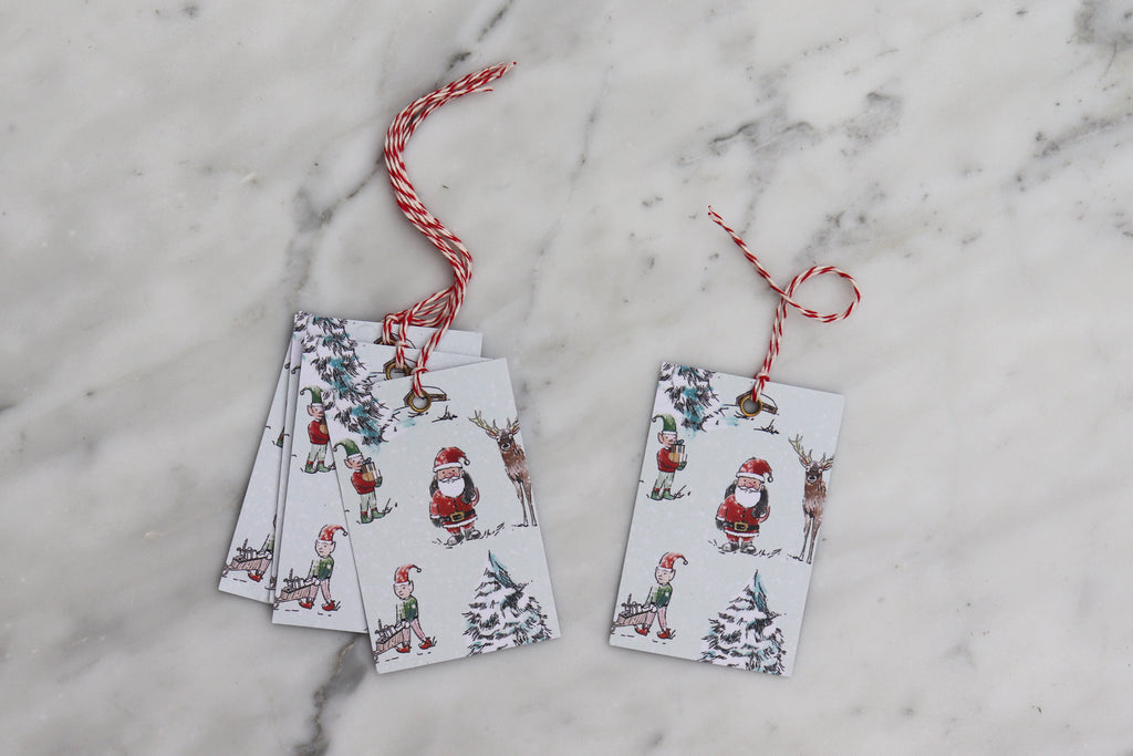 northpole gift tags luxury christmas