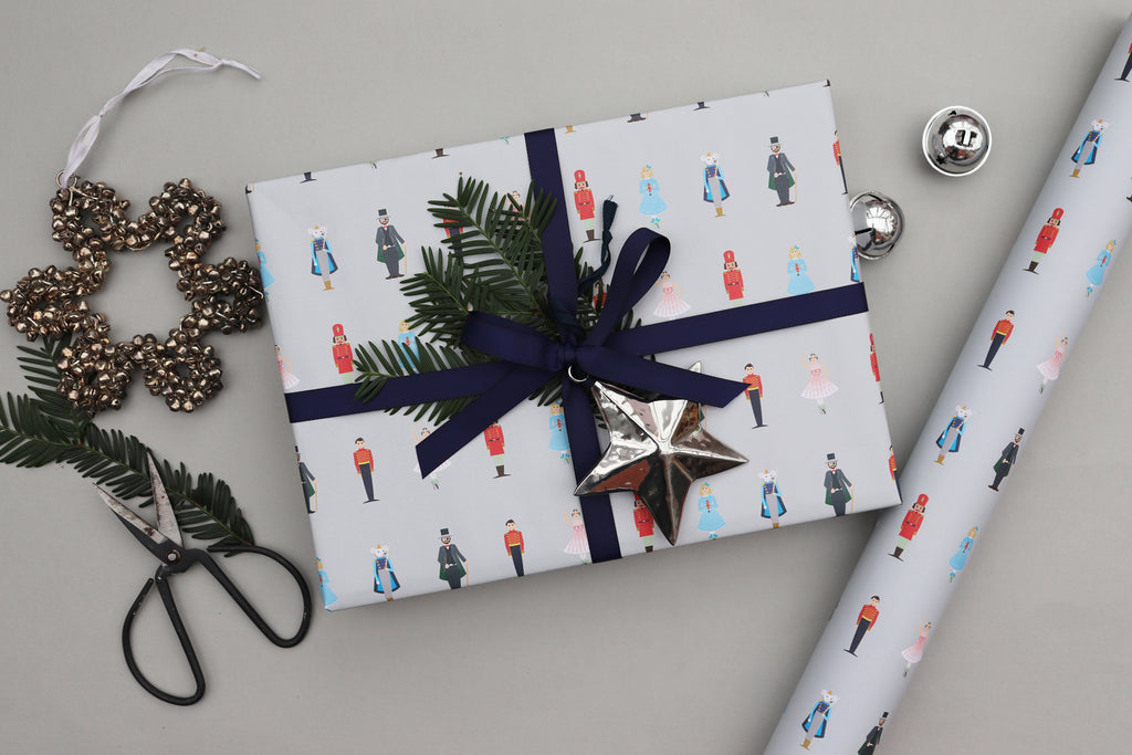 nutcracker luxury wrapping paper recyclable
