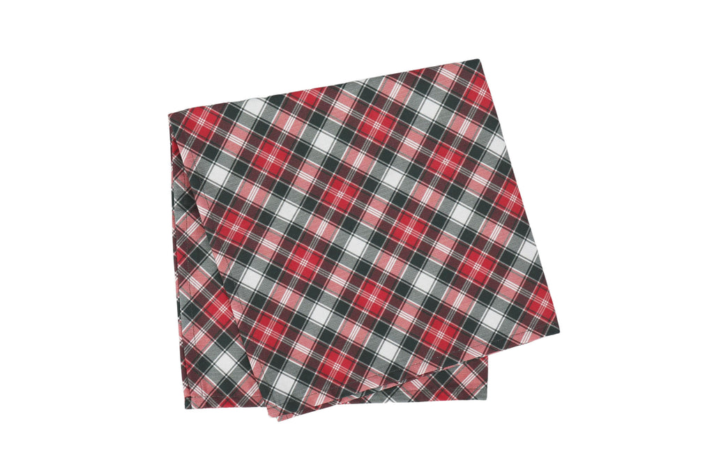 traditional tartan scotland cotton christmas napkins